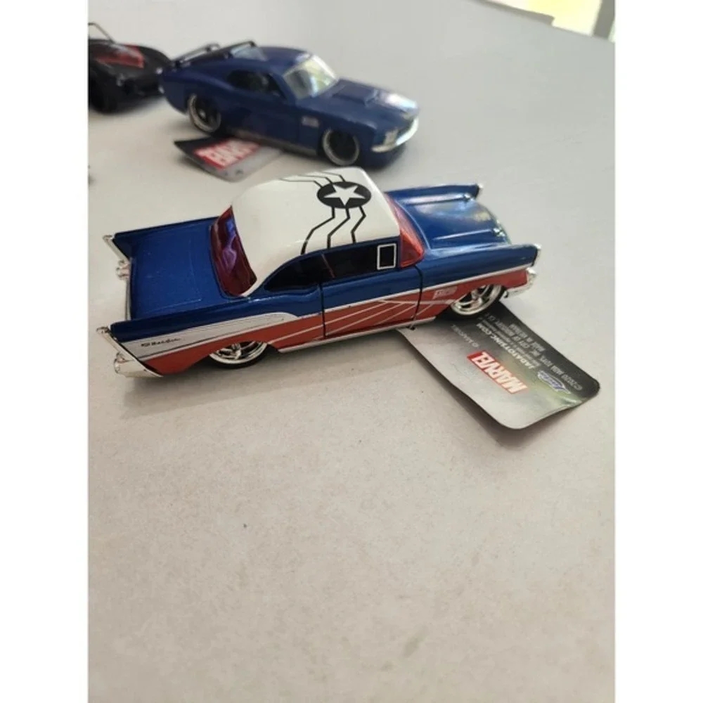 5 Marvel Diecast Cars: Winter Soldier, Iron‎ Man, Spider-Man, Captain America + - Picture 3 of 12